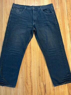 Classic Y2K style Jinzu dark wash baggy denim